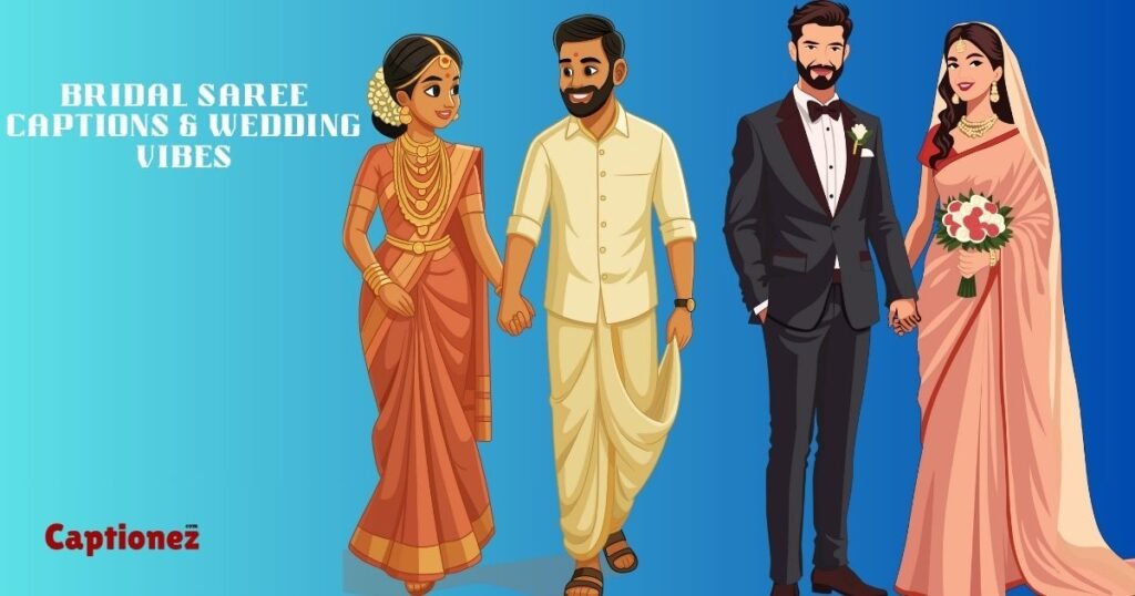 Bridal Saree Captions & Wedding Vibes