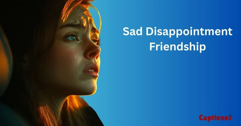 Sad Disappointment Friendship